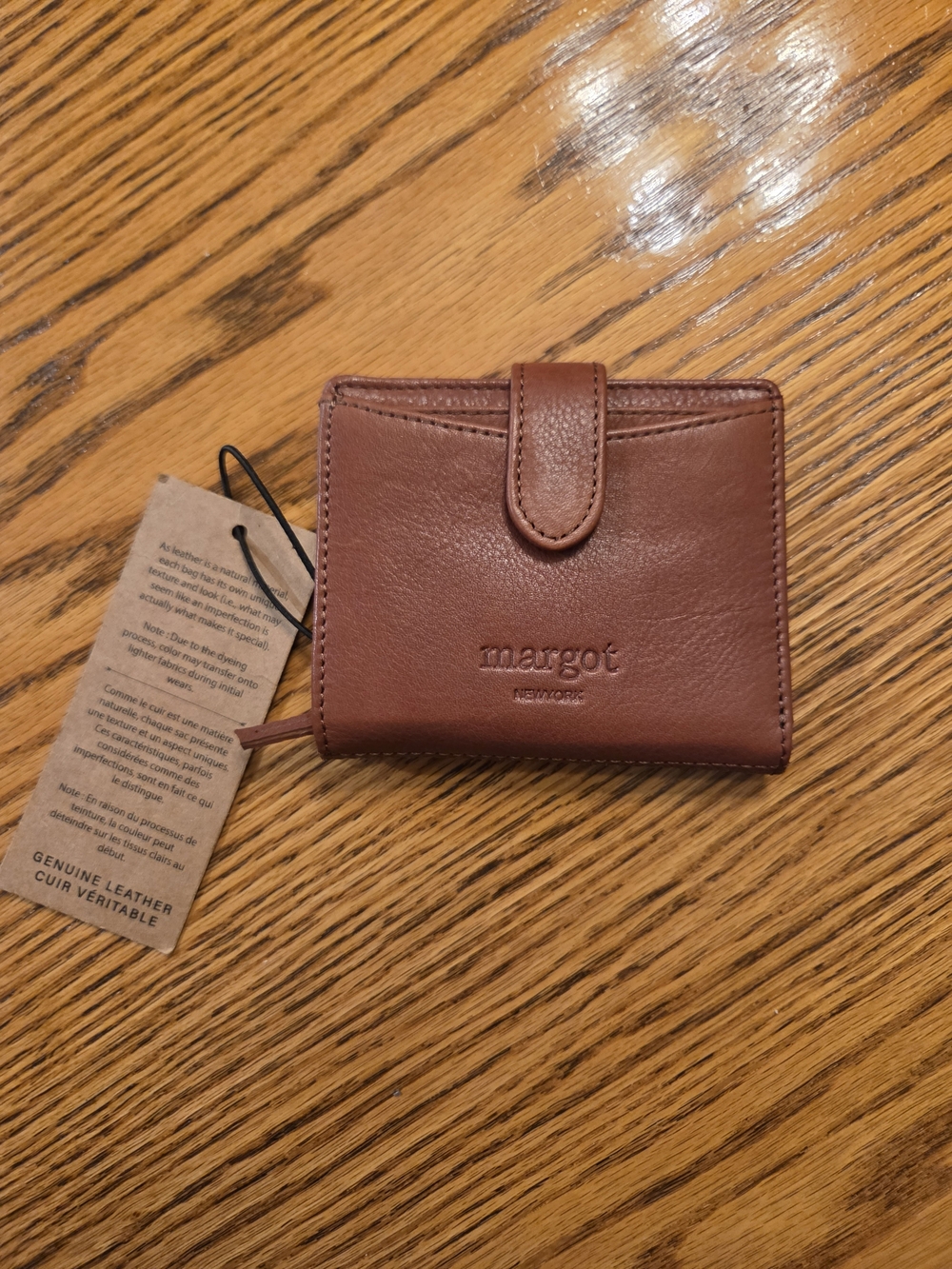 margot Brown Leather Bi-Fold Wallet